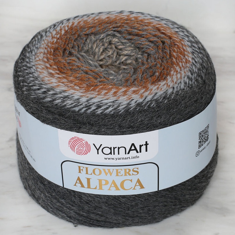 Yarnart Flowers Alpaca 250 Gr Knitting Yarn, Variegated – 440