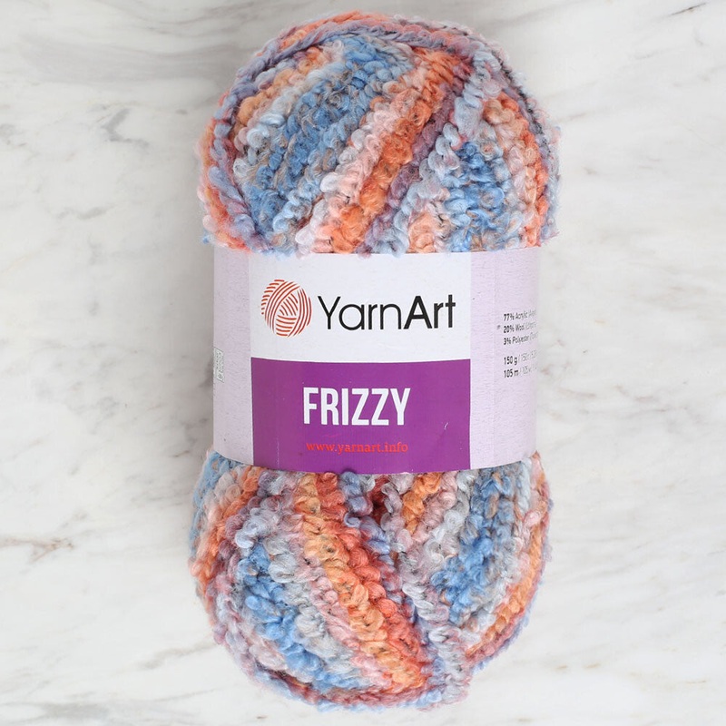 Yarnart Frizzy Yarn, Variegated – 410