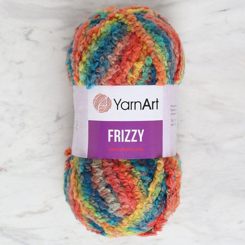Yarnart Frizzy Yarn, Variegated – 411