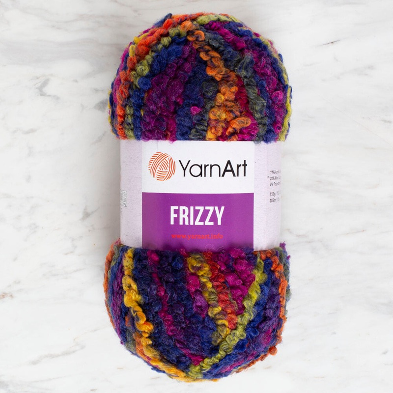 Yarnart Frizzy Yarn, Variegated – 413