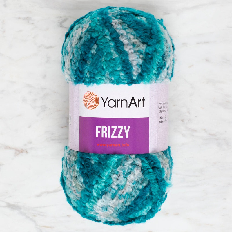 Yarnart Frizzy Yarn, Variegated – 417