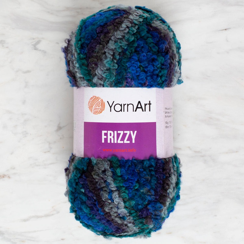 Yarnart Frizzy Yarn, Variegated – 418