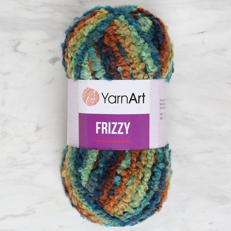 Yarnart Frizzy Yarn, Variegated – 419