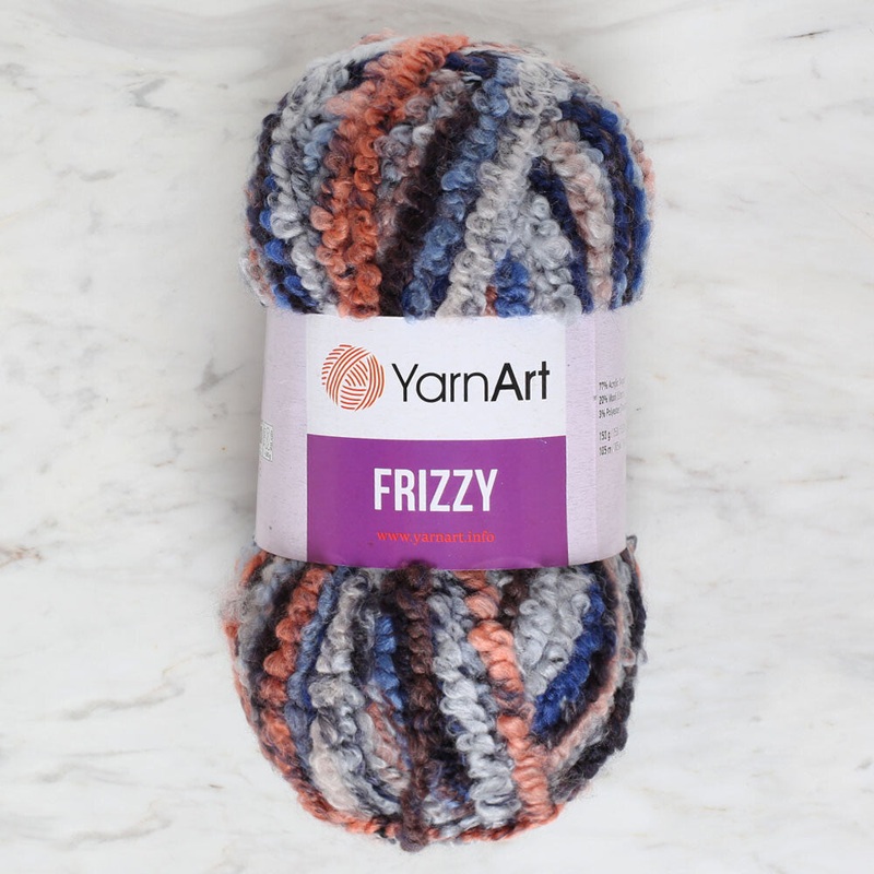 Yarnart Frizzy Yarn, Variegated – 420
