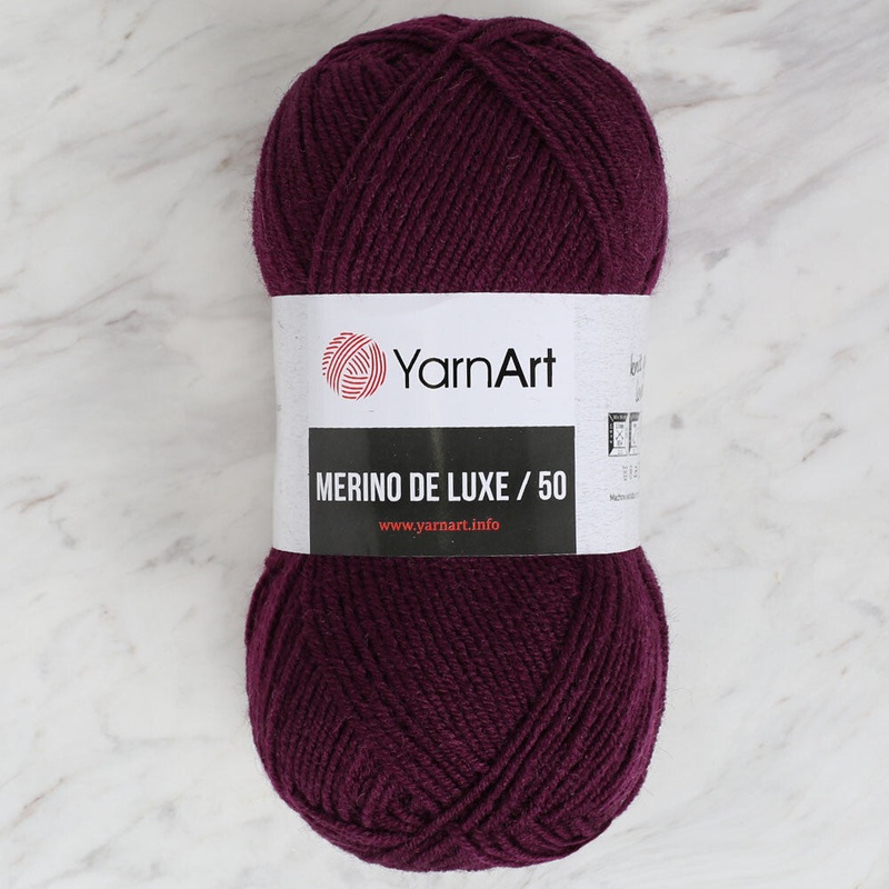 Yarnart Merino de Luxe / 50 Yarn, Aubergine – 10094