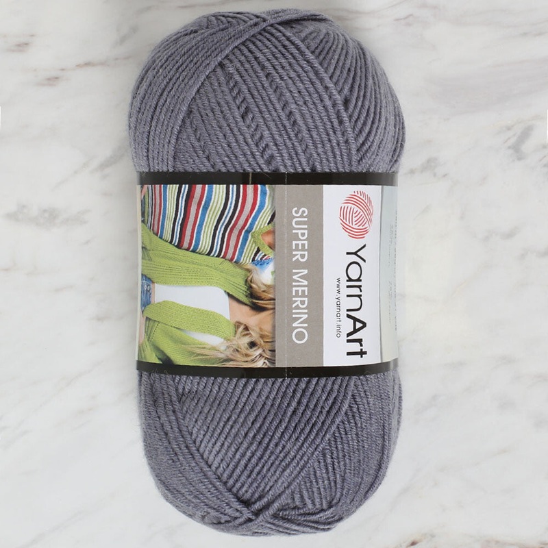 Yarnart Super Merino Yarn, Anthracite – 774