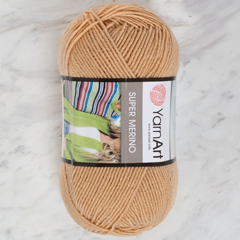Yarnart Super Merino Yarn, Beige – 219