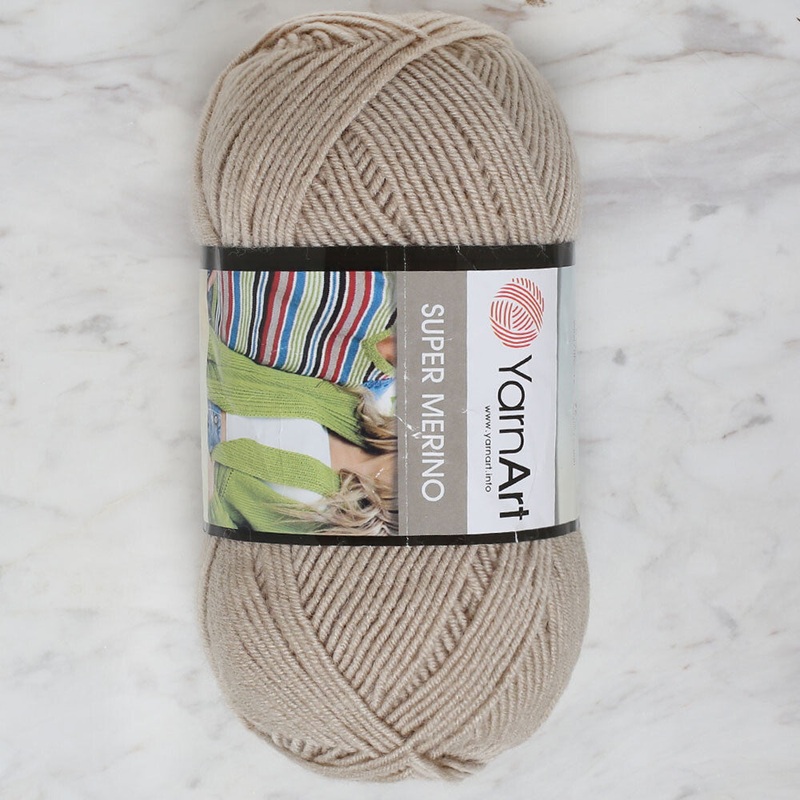 Yarnart Super Merino Yarn, Beige – 383