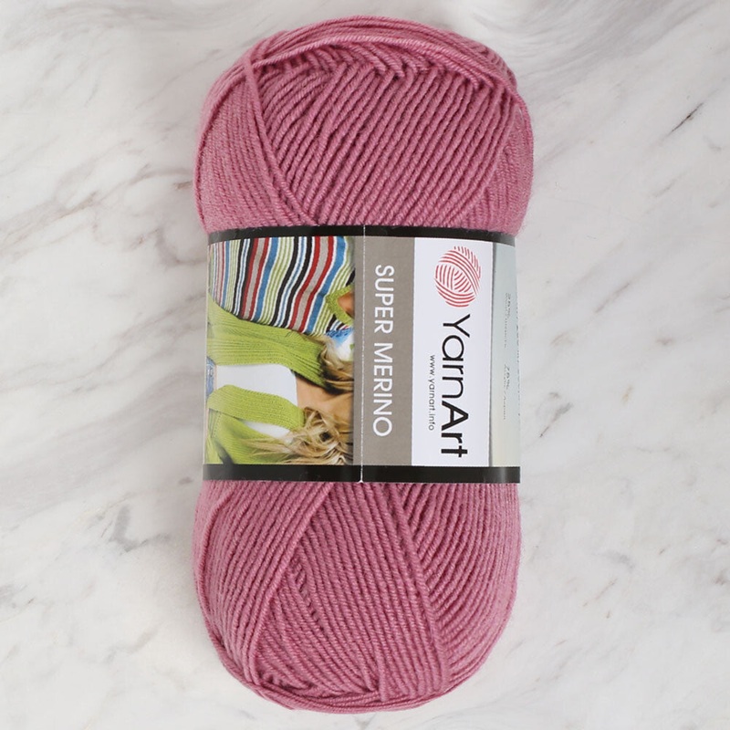 Yarnart Super Merino Yarn, Dusty Rose – 275