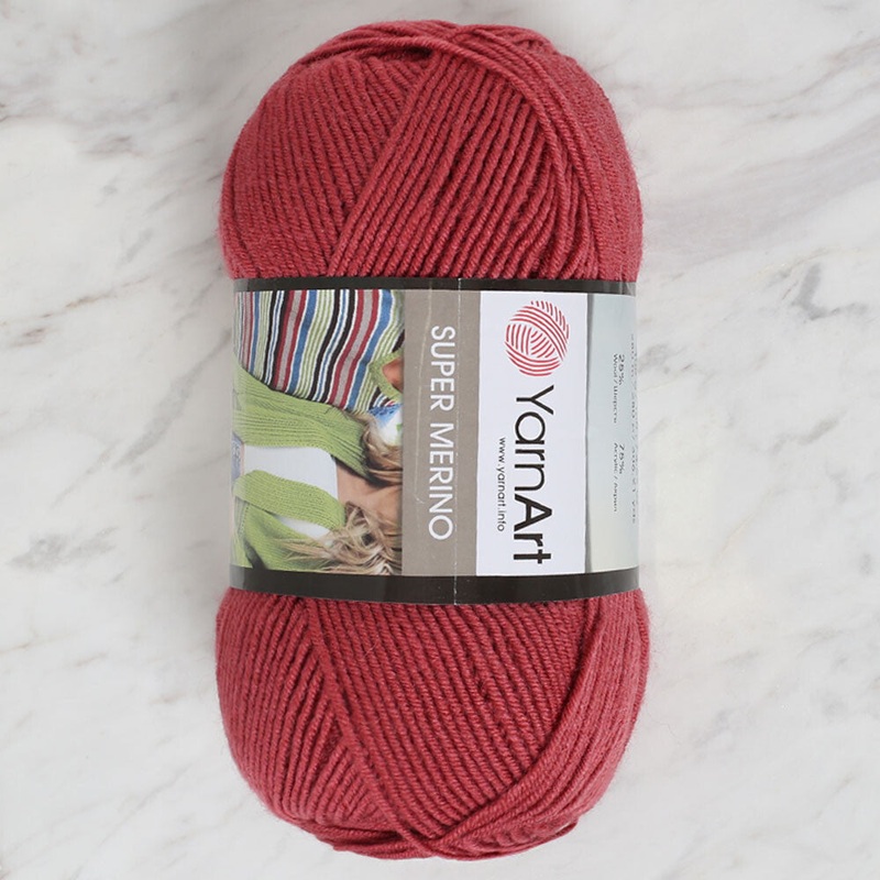Yarnart Super Merino Yarn, Dusty Rose – 570