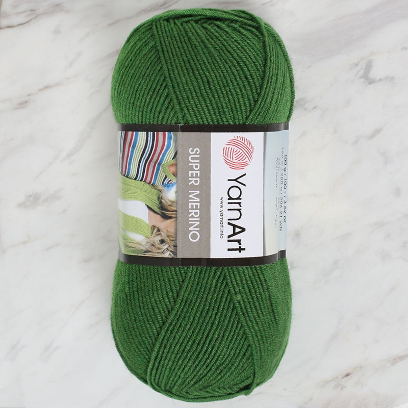 Yarnart Super Merino Yarn, Green – 6574