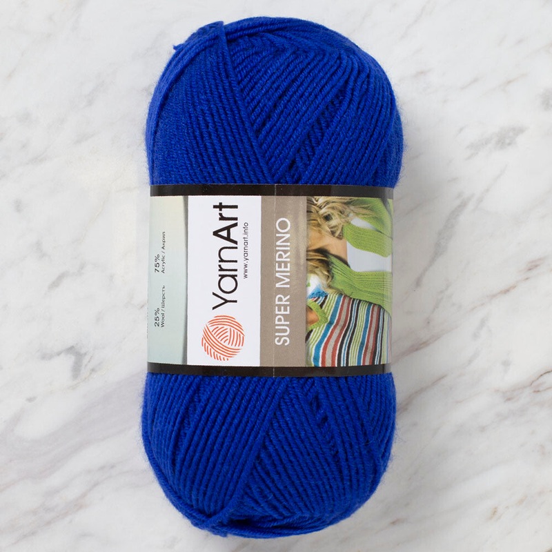 Yarnart Super Merino Yarn, Saxe Blue – 152