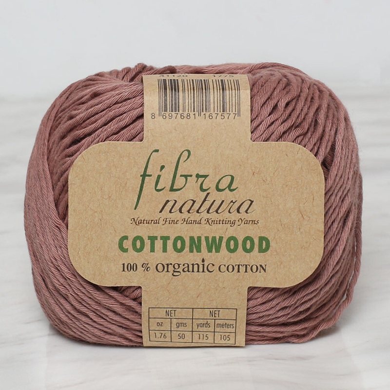 Fibra Natura Cottonwood Yarn, Brown – 41120