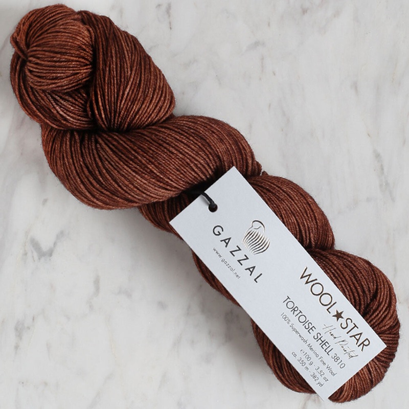 Gazzal Wool Star Yarn, Brown – 3810