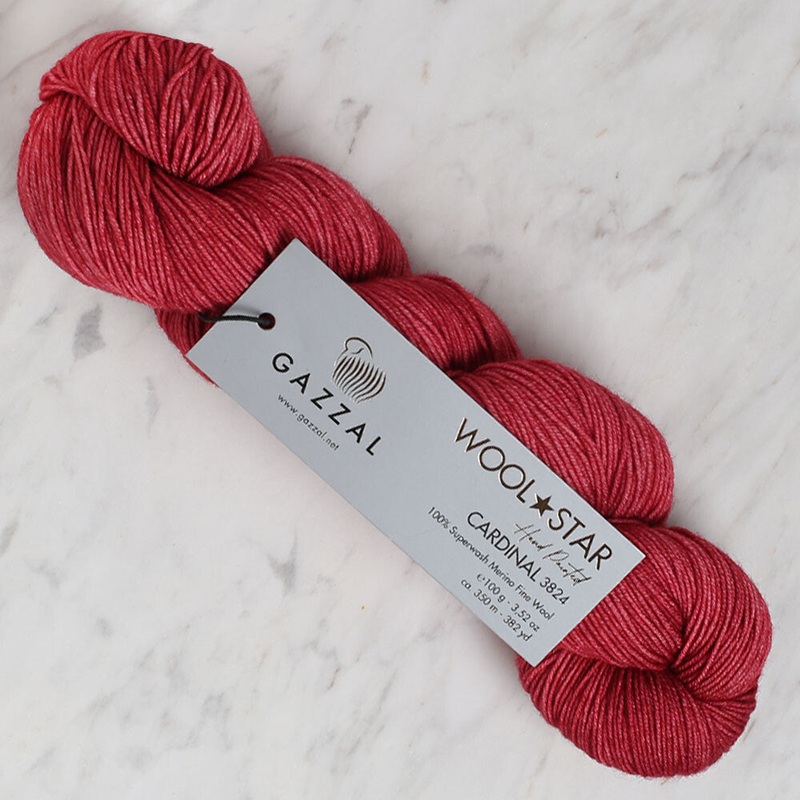 Gazzal Wool Star Yarn, Dusty Rose – 3824