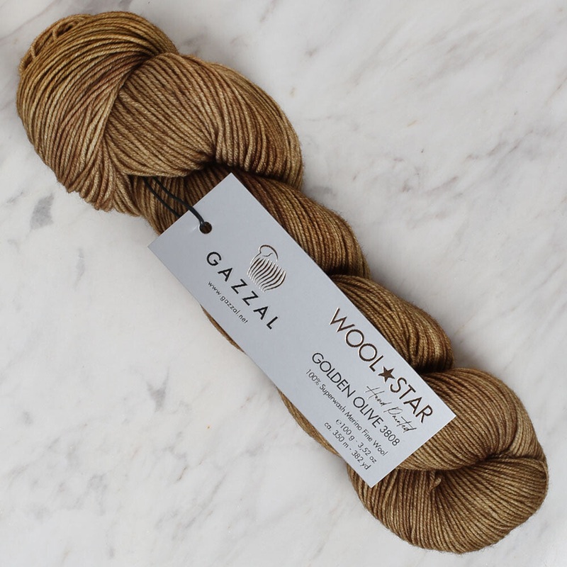 Gazzal Wool Star Yarn, Green – 3808