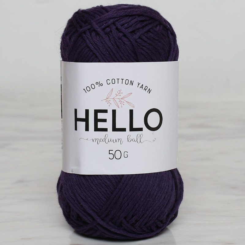 Hello Knitting Yarn, Aubergine – 144