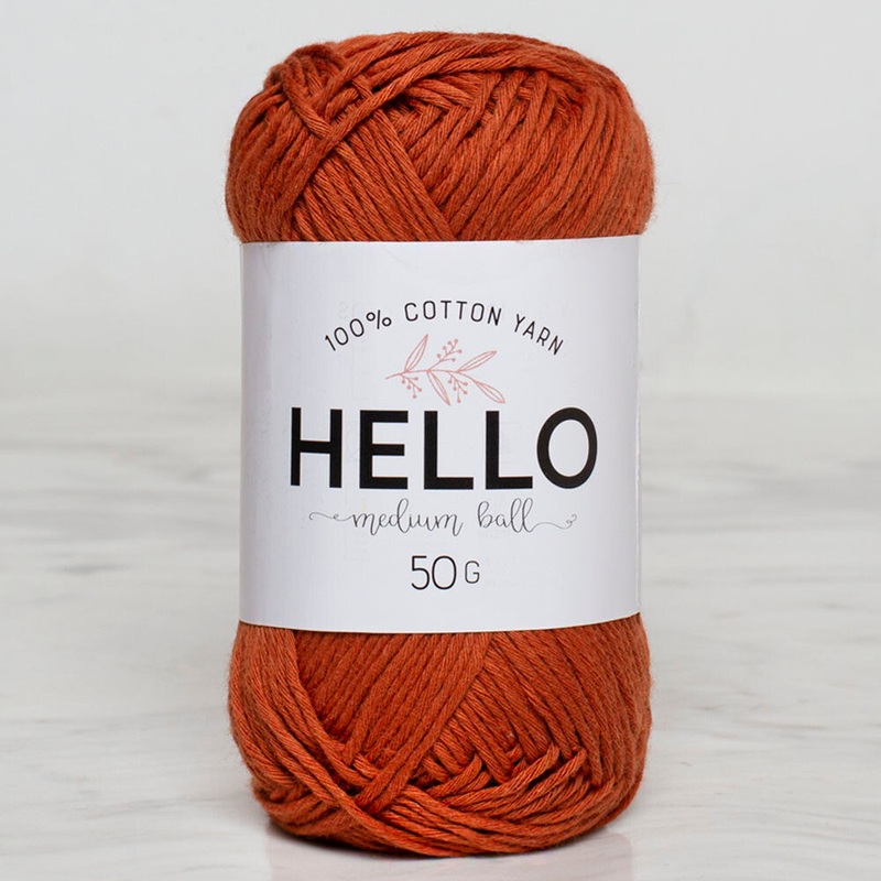 Hello Knitting Yarn, Brick – 167