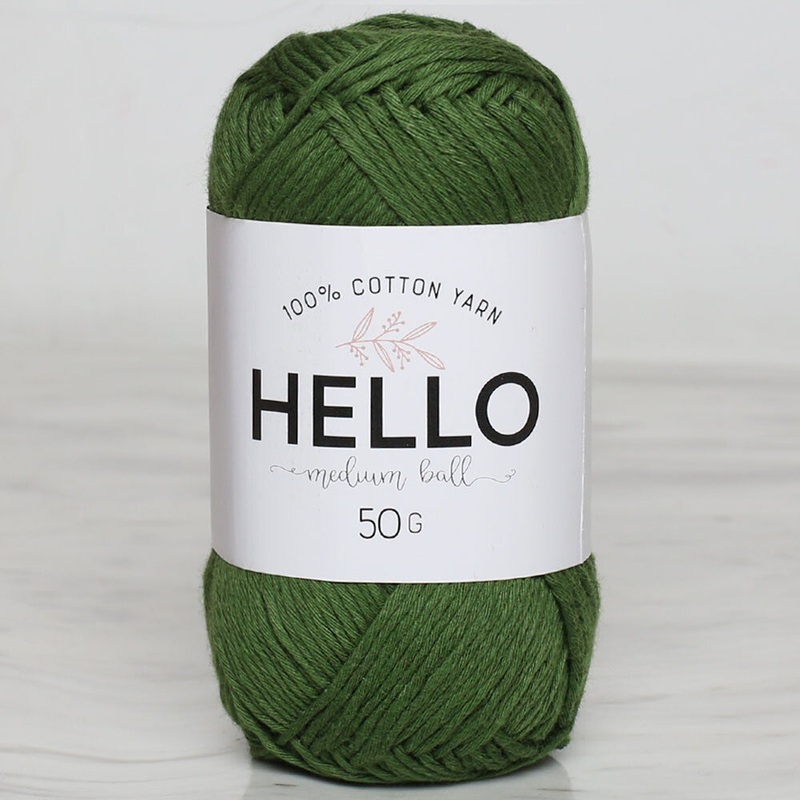 Hello Knitting Yarn, Dark Green – 171