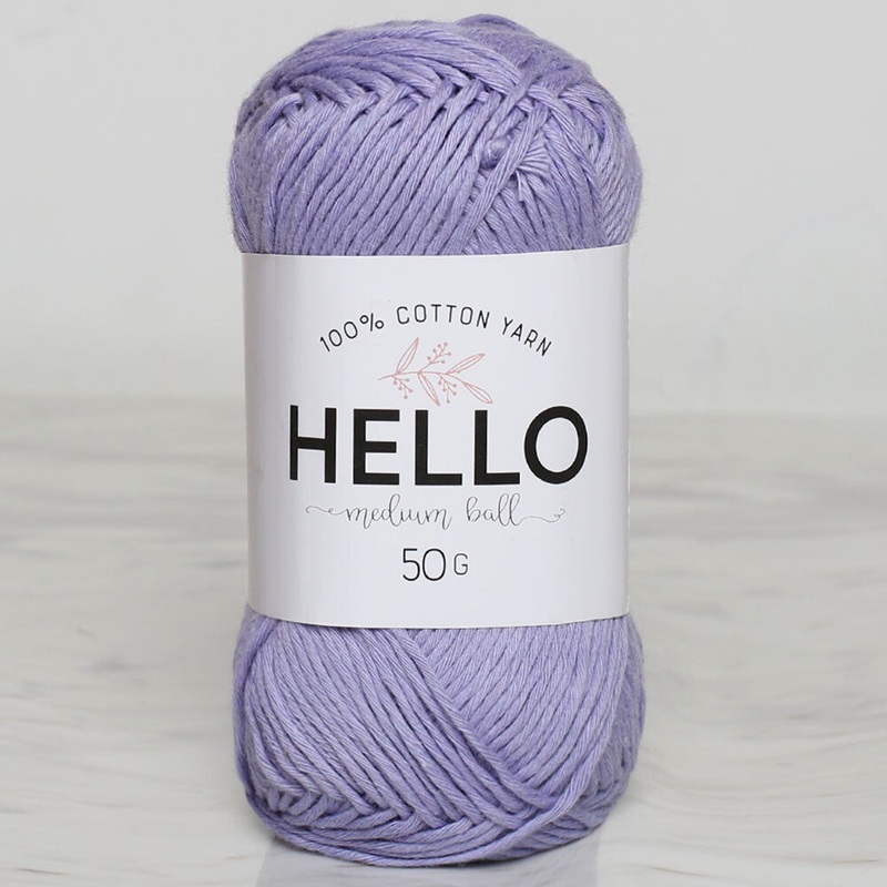 Hello Knitting Yarn, Dark Lilac – 140