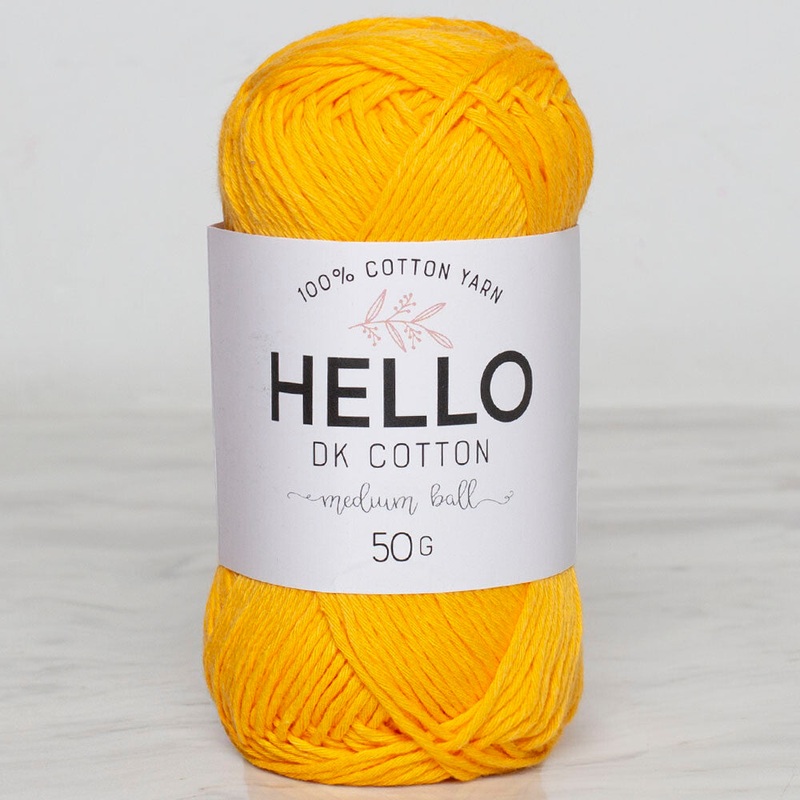 Hello Knitting Yarn, Dark Yellow – 120