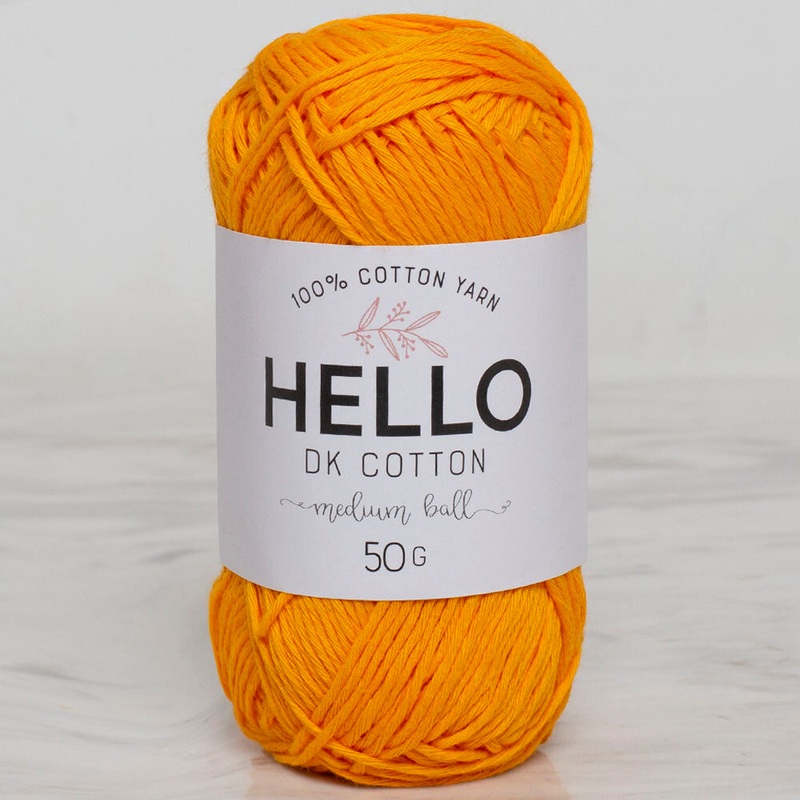 Hello Knitting Yarn, Dark Yellow – 121