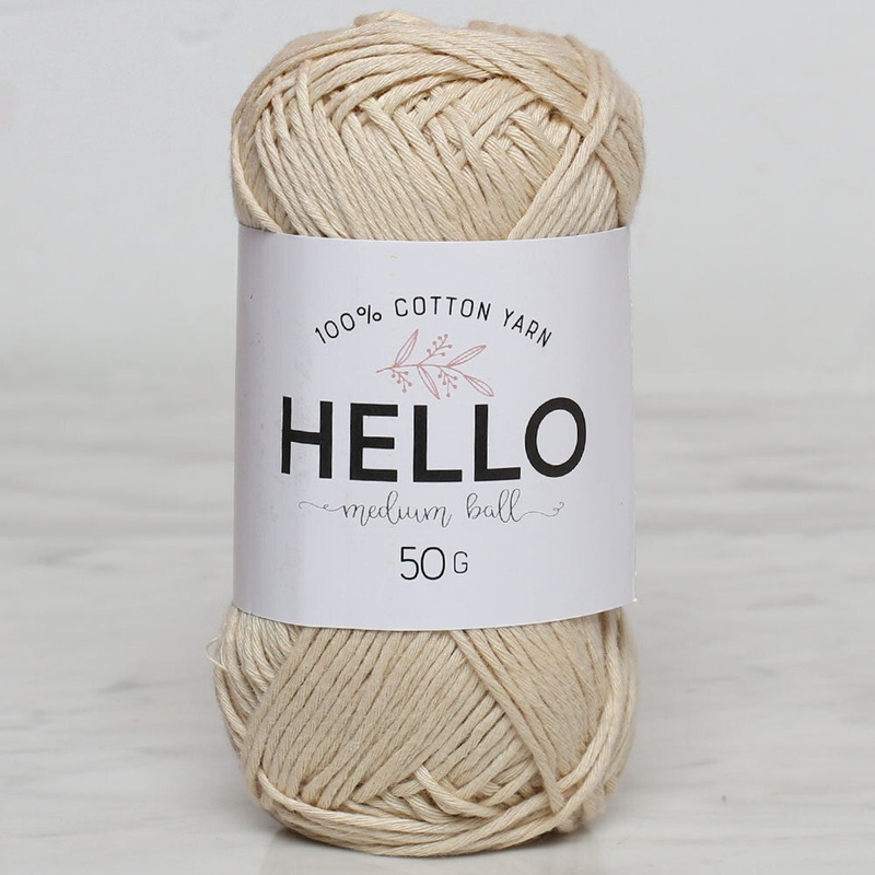 Hello Knitting Yarn, Ecru – 173