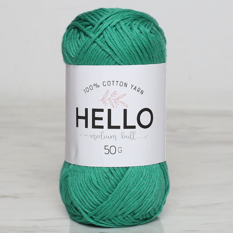Hello Knitting Yarn, Green – 132