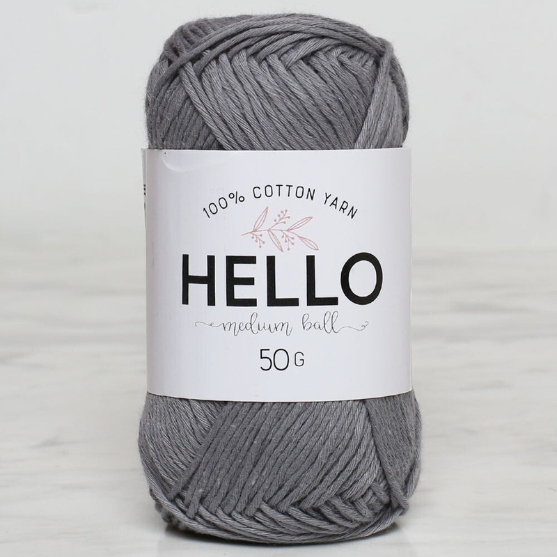 Hello Knitting Yarn, Grey – 176