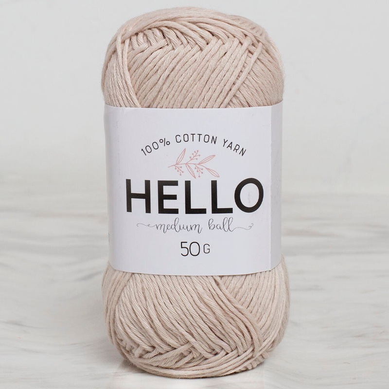 Hello Knitting Yarn, Light Beige – 157