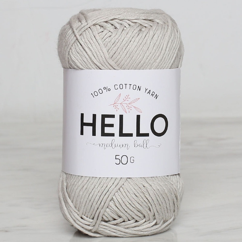 Hello Knitting Yarn, Light Grey – 174