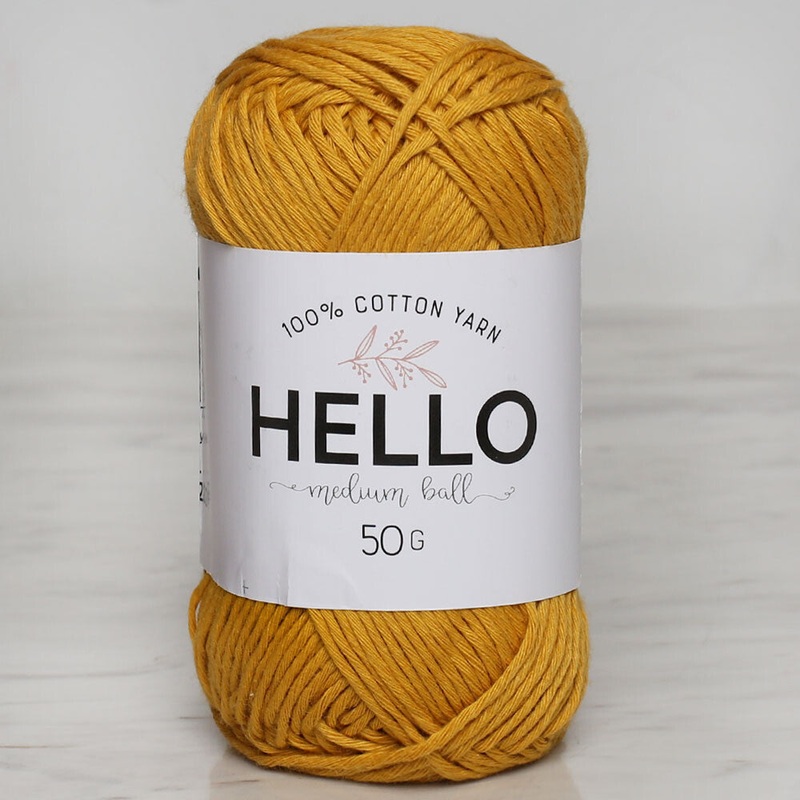 Hello Knitting Yarn, Mustard – 124