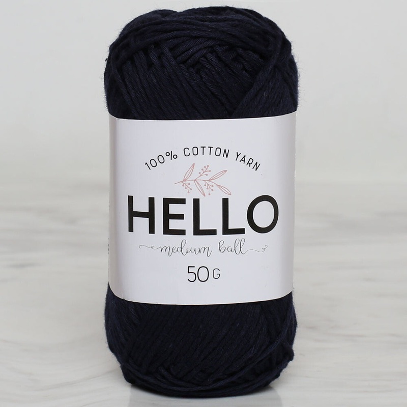 Hello Knitting Yarn, Navy Blue – 153