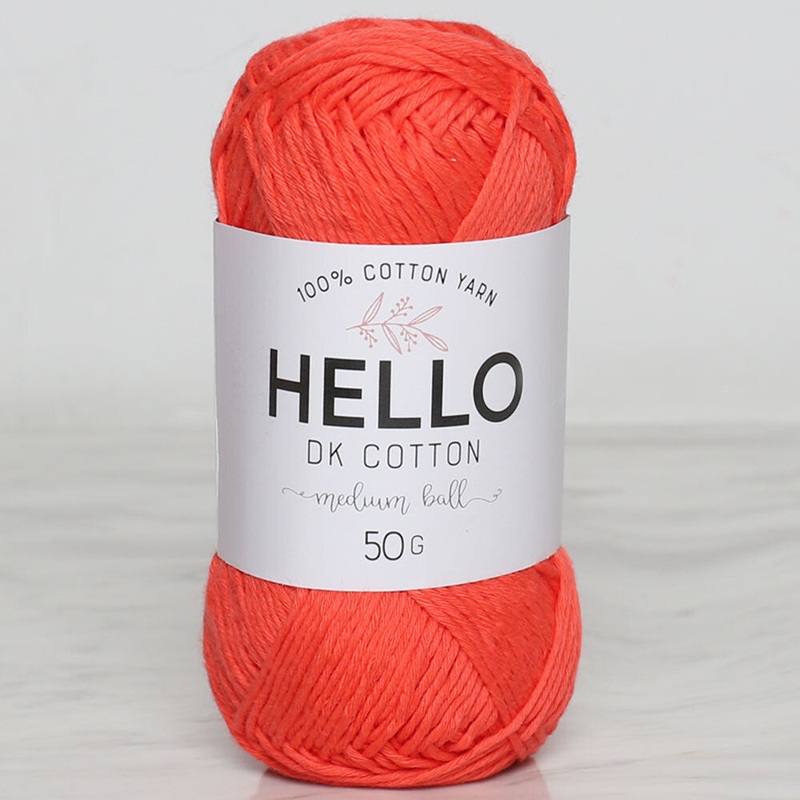 Hello Knitting Yarn, Orange – 115