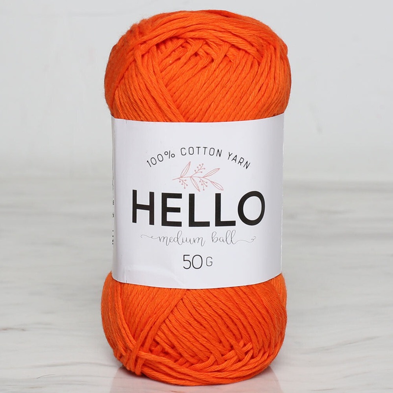 Hello Knitting Yarn, Orange – 118
