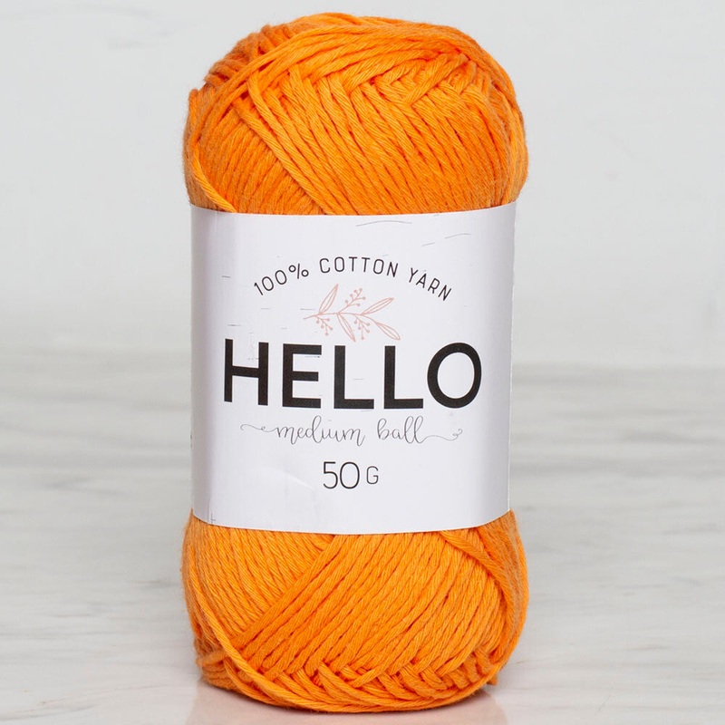Hello Knitting Yarn, Orange – 119