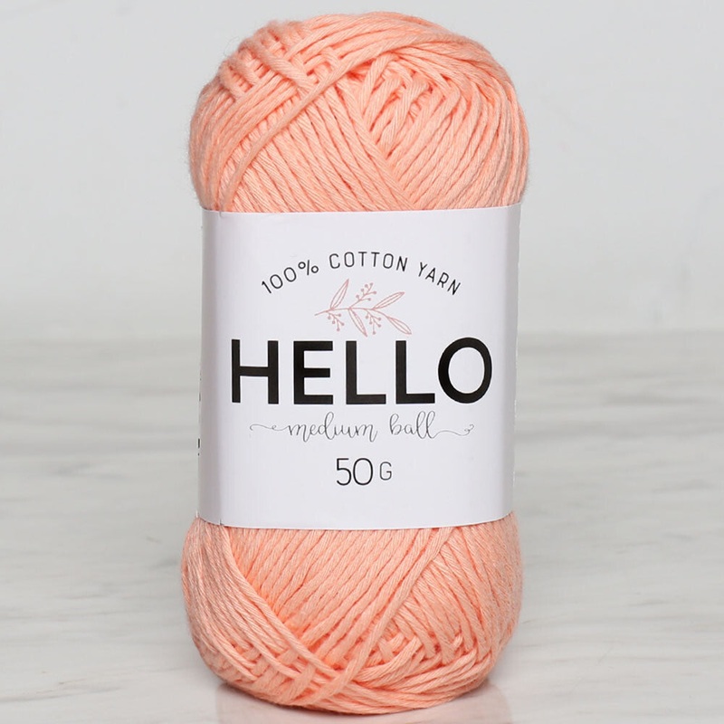 Hello Knitting Yarn, Pinkish Orange – 110