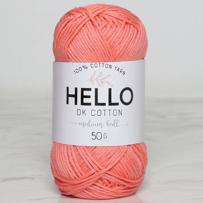 Hello Knitting Yarn, Pinkish Orange – 112