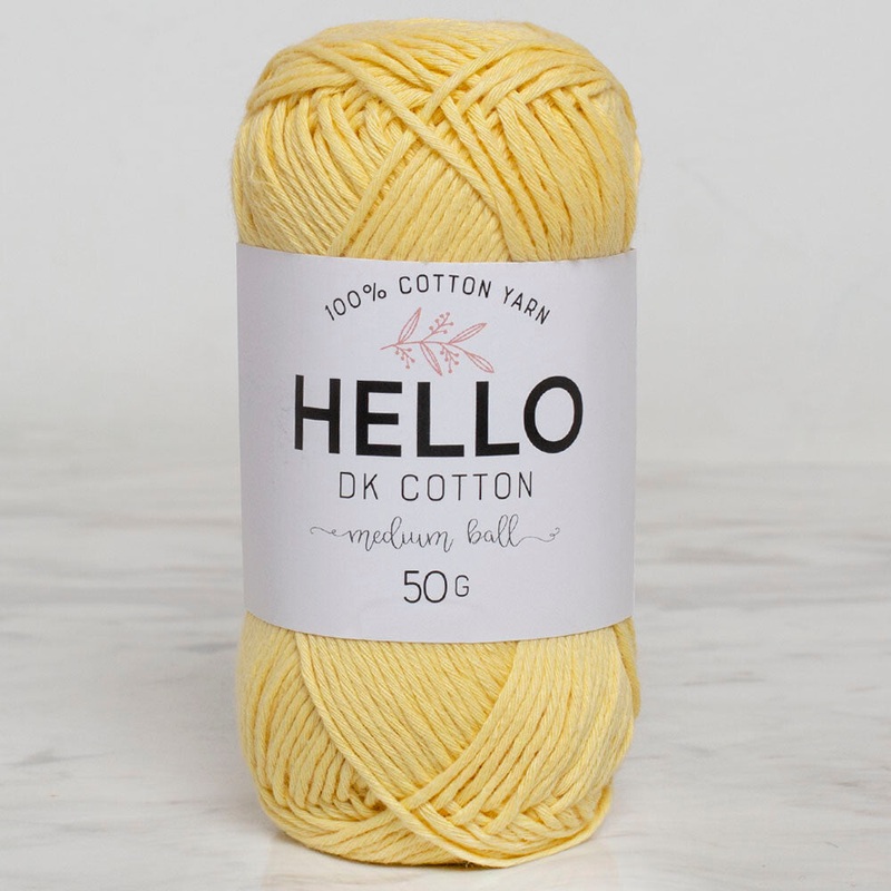 Hello Knitting Yarn, Yellow – 122