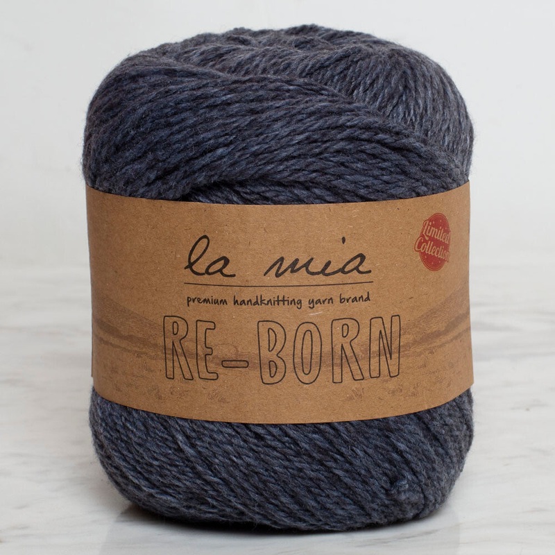 La Mia Re-Born Yarn, Blue Melange – L110