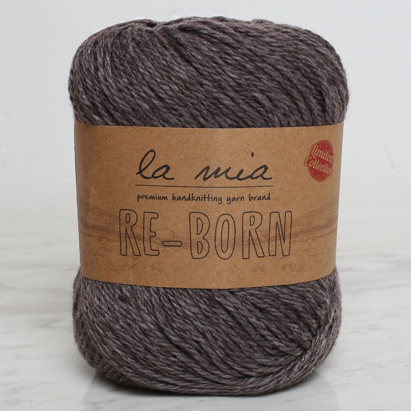 La Mia Re-Born Yarn, Brown Melange – L126
