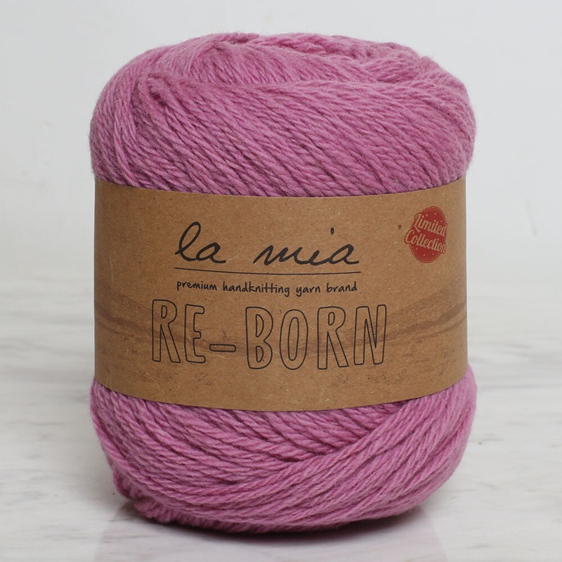 La Mia Re-Born Yarn, Dusty Rose – L140