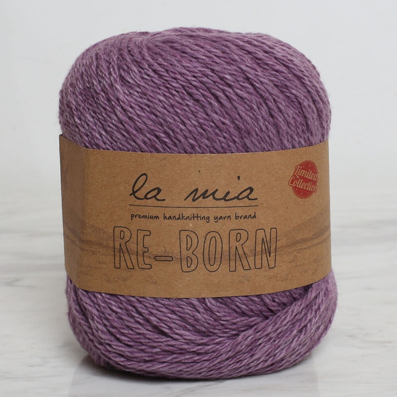 La Mia Re-Born Yarn, Purple Melange – L143