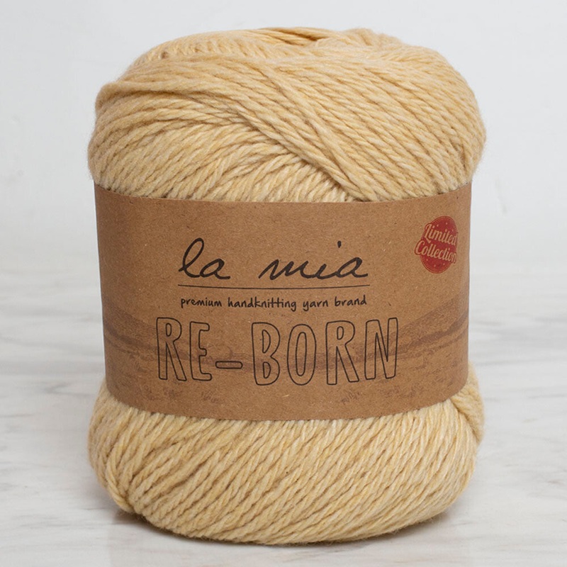 La Mia Re-Born Yarn, Yellow – L124