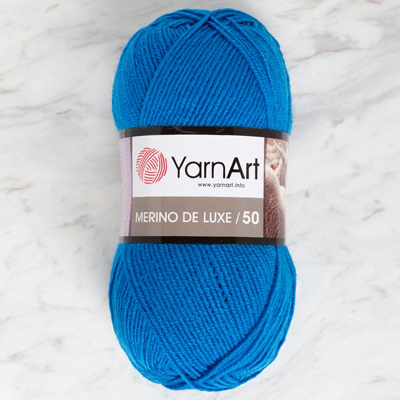 Yarnart Merino de Luxe / 50 Yarn, Blue – 3040