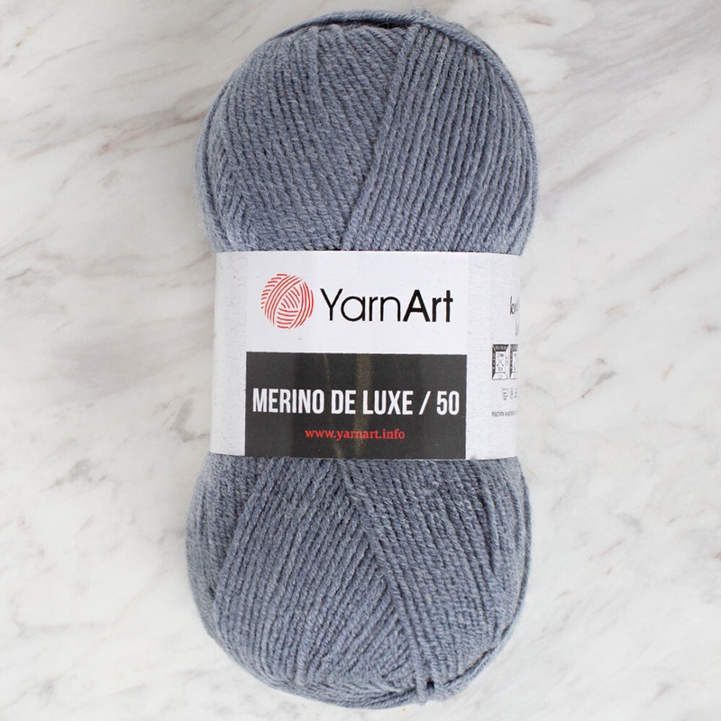 Yarnart Merino de Luxe / 50 Yarn, Blue – 3864