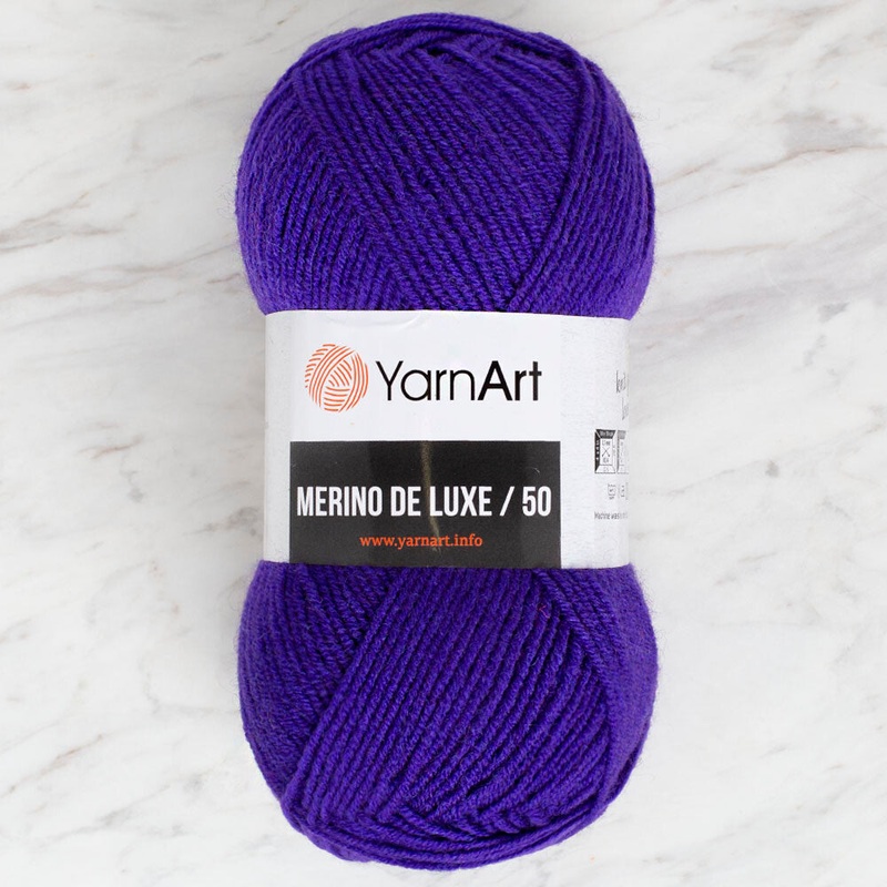 Yarnart Merino de Luxe / 50 Yarn, Dark Purple – 556