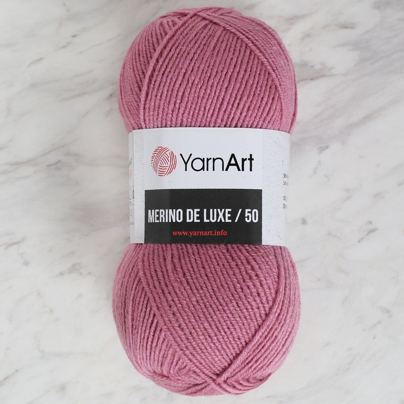 Yarnart Merino de Luxe / 50 Yarn, Dusty Rose – 3017