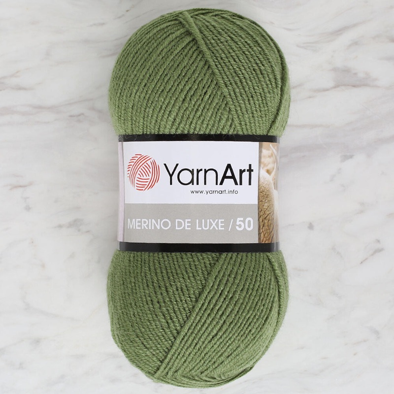 Yarnart Merino de Luxe / 50 Yarn, Green – 098