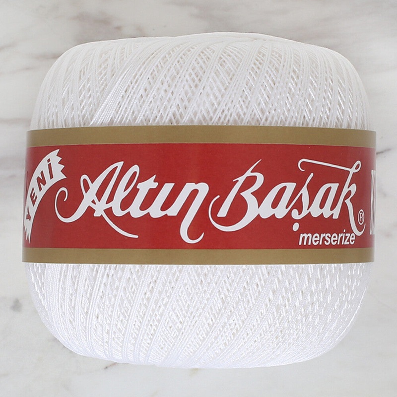 Altnbaak 100Gr Classic Crochet Thread 26/6 No – White